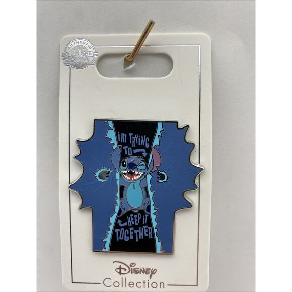 Disney Parks Pin Lilo & Stitch "I'm Trying to Keep It Together" Trading Pin - Picture 1 of 4